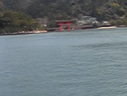 海上から厳島神社