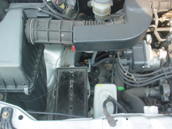 バッテリを取り外した状態